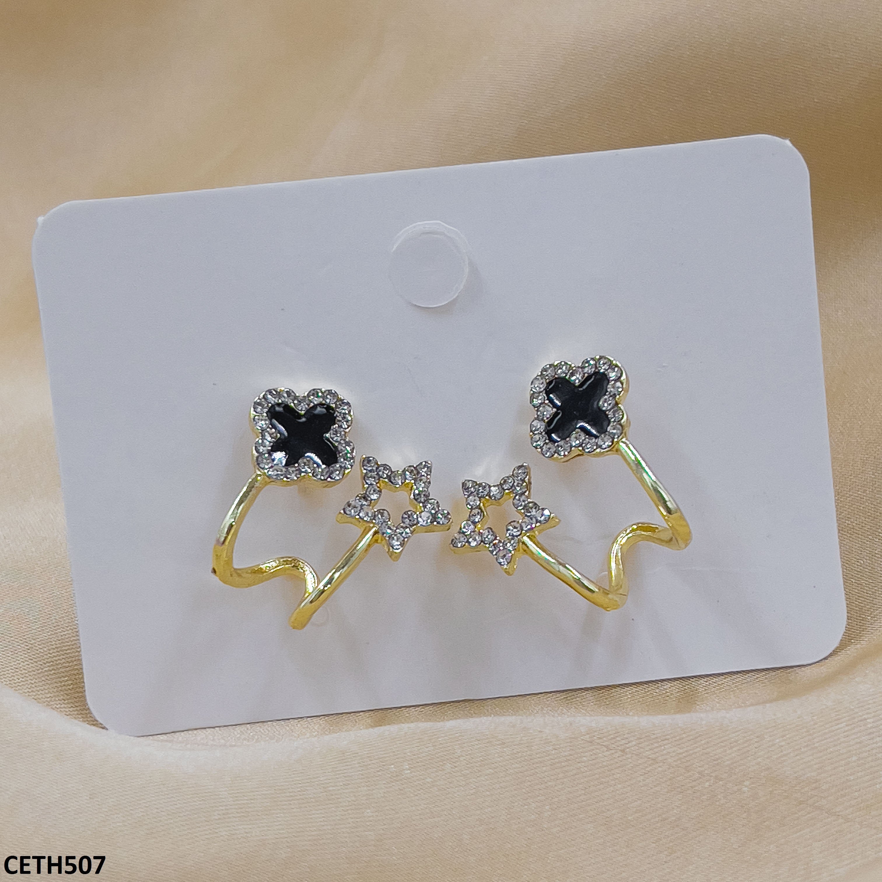 CETH507 LSH Clover Stud Tops Pair - CETH